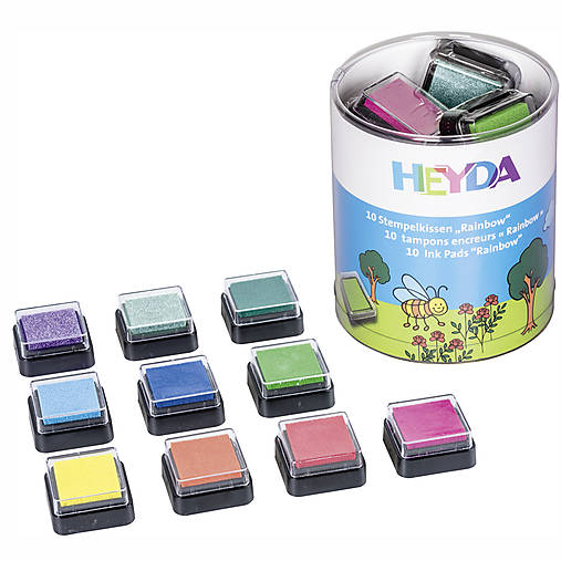 Iný materiál - Mini podušky na pečiatky Dúha - 9146722_