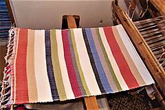 Úžitkový textil - Tkaný koberec pestrofarebný 2 - 9144759_