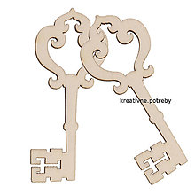 Polotovary - Drevený kľúč II - 9152297_