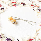 Náušnice - strieborné náušnice Škorica (Ag 925) - 9155299_