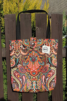 Nákupné tašky - Taška pro slečny a paní- Oranžový orient - 9154128_