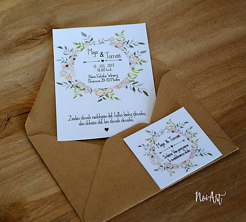 Papiernictvo - Svadobné oznámenie 33 - 9162041_