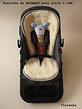Detský textil - Bugaboo Donkey Twin seat liners / podložky pre dvojičky 100% MERINO wool na mieru pastelová - 9167212_