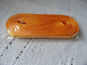 Galantéria - Stuha saténová-oranžová - 10mm - 9165992_
