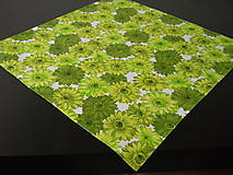 Úžitkový textil - Obrus - Zelené gerbery - 9170376_