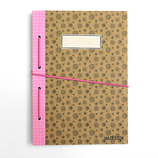 Papiernictvo - MADEBOOK zošit A5 - RUŽOVÝ SEN - 9171960_