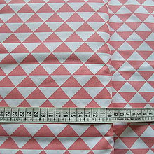 Textil - Ružové trojuholníky - 9168805_