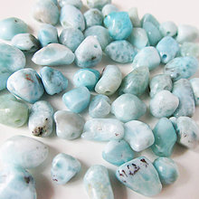 Minerály - Larimar korálka / nugety 10ks - 9171010_