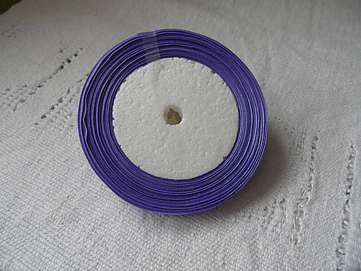 Stuha saténová - fialová 10mm