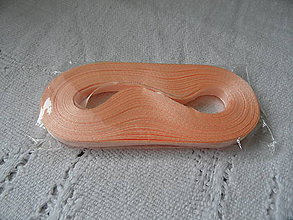 Galantéria - Stuha saténová marhuľová 10mm - 9171673_