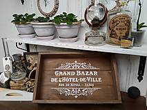 Nábytok - Debnička "starý podnos Grand Bazar" - 9175418_