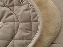 Detský textil - 100% MERINO wool Podložka do kočíka BRIO GO / Bugaboo/ Joolz/ Valco/ Petite and Mars / Britax (Ružová) - 9177186_