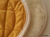 Detský textil - 100% MERINO wool Podložka do kočíka BRIO GO / Bugaboo/ Joolz/ Valco/ Petite and Mars / Britax (Ružová) - 9177229_