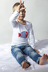 Detské oblečenie - tričko NÁMORNÍCKA RYBKA 86 - 134 (dlhý aj krátky rukáv) - 9179303_