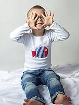 Detské oblečenie - tričko NÁMORNÍCKA RYBKA 86 - 134 (dlhý aj krátky rukáv) - 9179318_