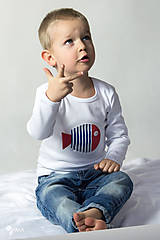 Detské oblečenie - tričko NÁMORNÍCKA RYBKA 86 - 134 (dlhý aj krátky rukáv) - 9179325_