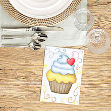 Kresby - koláčik - kreslená pohľadnica (Zamilovaný) - 9180112_