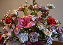 Dekorácie - Ikebana z ruží - 9185866_