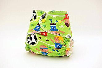Detské doplnky - Enjoy Soccer - BIO Nohavičková plienka + vkladačka - 9185338_