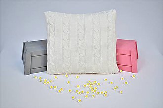 Detský textil - Vankúšik do kočíka "Vrkoč" - smotankový - 9187003_