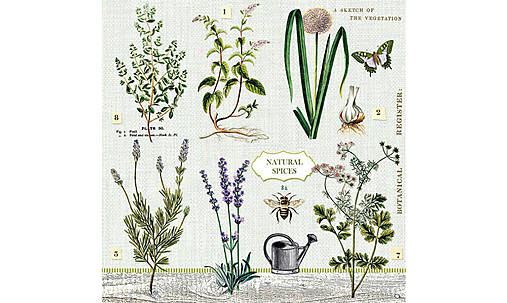  - Servítka "Herbs garden" - 9189164_