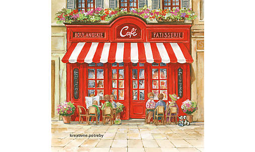  - Servítka "Paris cafe", ihneď - 9189444_