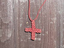 Náhrdelníky - prívesok malý  prívesok  krížik - 9190860_