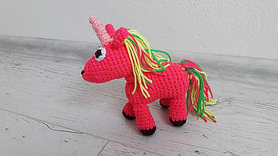 Hračky - koník/ unicorn -ik   (ružová ) - 9192462_
