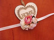 Náramky - Kvetinové náramky, ivory, pink a cyklamen - 9196353_