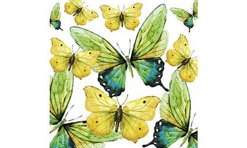  - Servítka "Green butterflies" - 9200827_