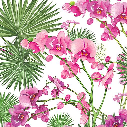  - Servítka "Orchids&Palms", ihneď - 9201214_