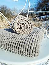 Úžitkový textil - Ľanová osuška a uterák Natural - 9201117_