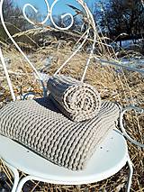 Úžitkový textil - Ľanová osuška a uterák Natural - 9201118_