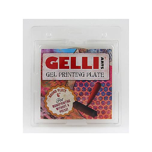 Gel Printing Plate, Gélová podložka Kruhová 6"