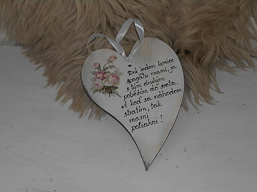 Tabuľky - Srdiečko pre mamičku - 9209607_