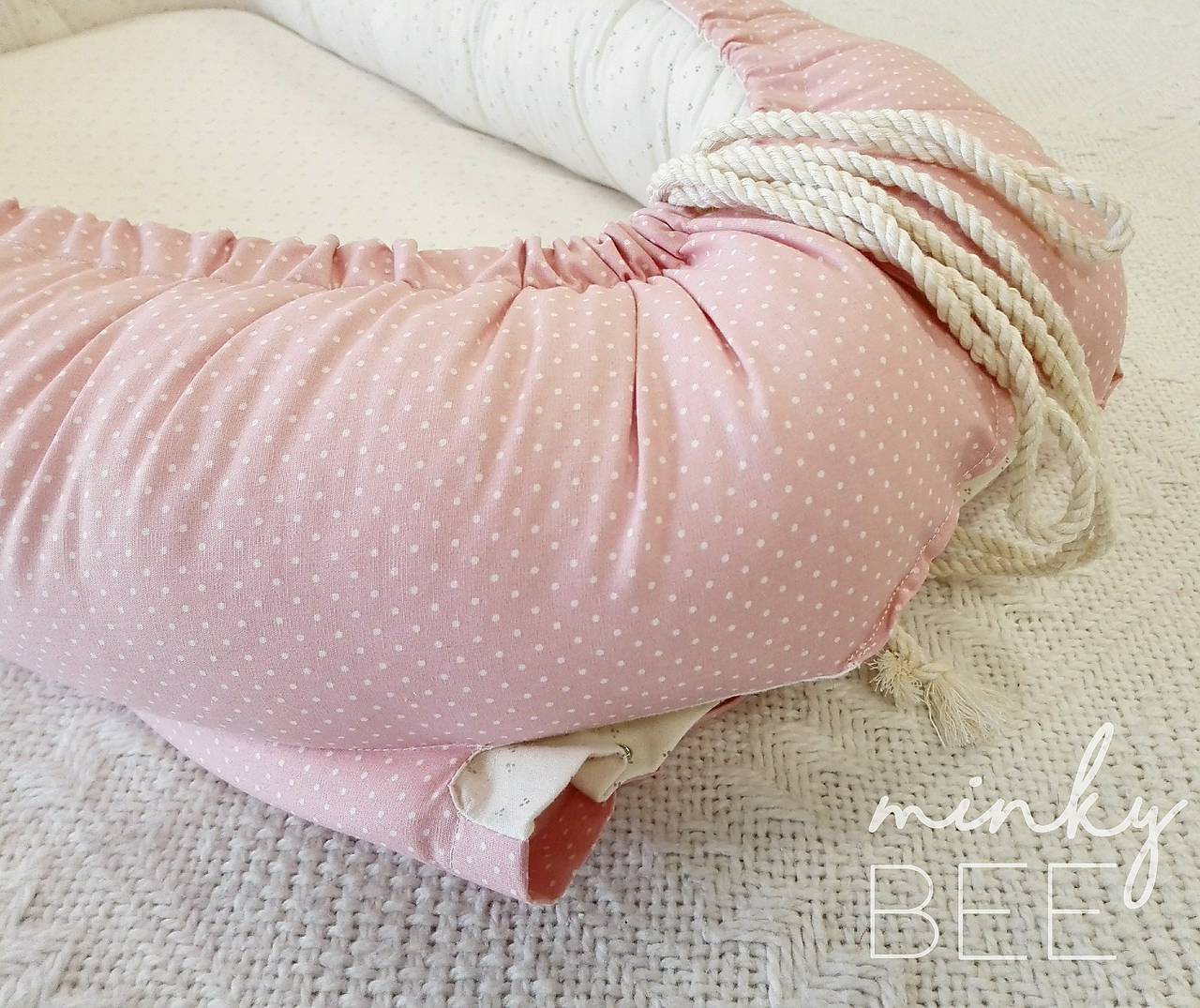 POSLEDNÝ KUS! Luxusné hniezdo pre novorodenca z BIO bavlny