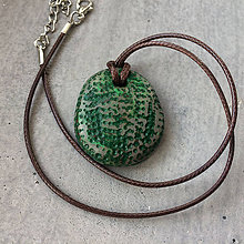 Náhrdelníky - Betónový náhrdelník justStone Green - 9213763_