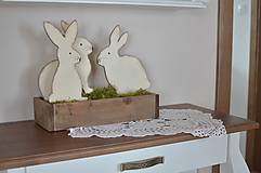 Dekorácie - Zajko zápich drevený - 9217544_