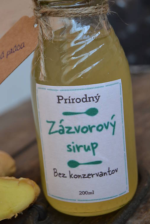 Sirupy - Prírodný zázvorový sirup-proti Prechladnutiu - 9217231_