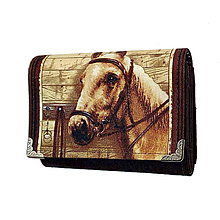 Peňaženky - peněženka Horse 1 13cm - 9216799_