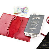 Iné doplnky - Puzdro na cestovný pas a doklady Valentínka (Podľa želania) - 9215351_