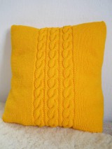 Úžitkový textil - pletený vankúš - 8893934_