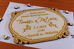 Papiernictvo - Svadobné oznámenie drevené gravírované 3 - 9216307_