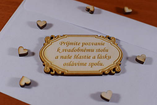 Papiernictvo - Pozvánka ku svadobnému stolu doplnok k svadobnému oznameniu - 9216326_