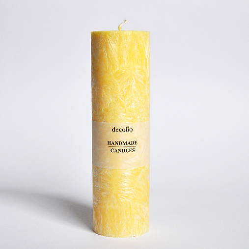  - Žltá sviečka Ø45 - 9224960_