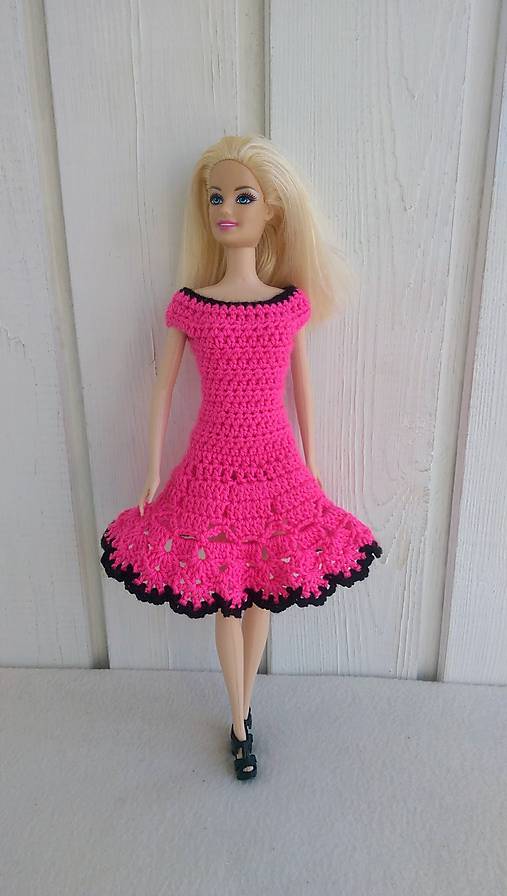  - Ružové šaty pre Barbie - 9224339_