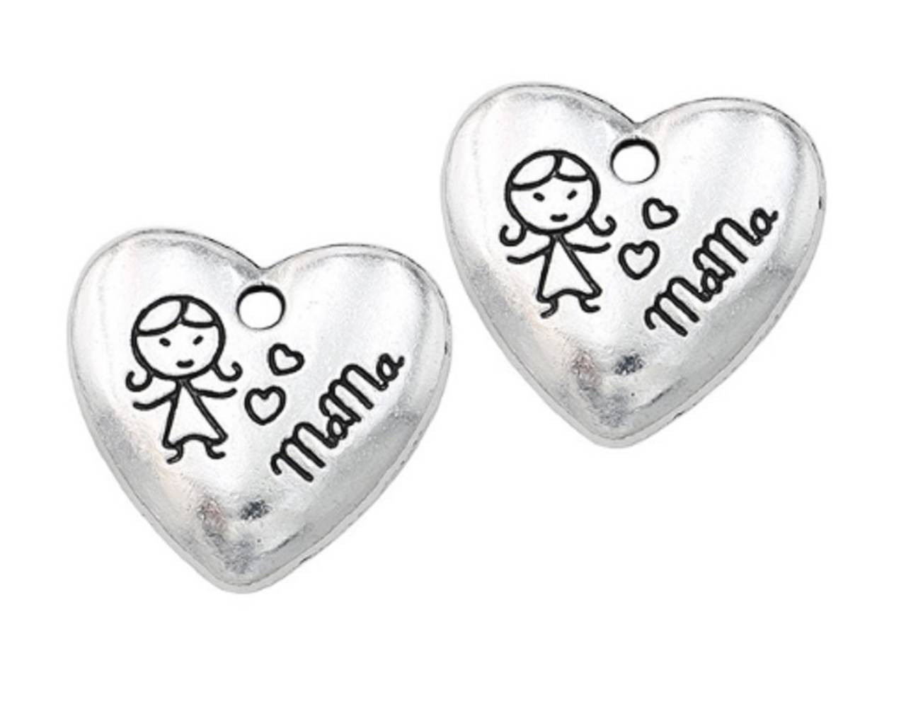 PR102 Prívesok strieborný MAMA 2x2,1 cm