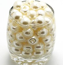 Korálky - Gombíčky perličky 10 mm - 9228370_