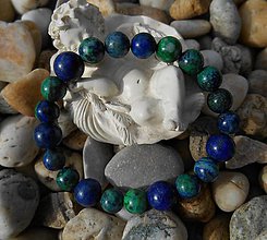 Náramky - blue and green stones - 9233340_