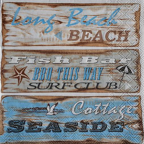 Papier - servítka More - Beach signs - 9233168_